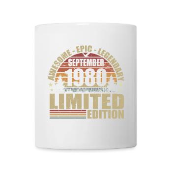 1980 septembre 1980 Anniversaire septembre 1980 - Mug blanc - blanc - Devant