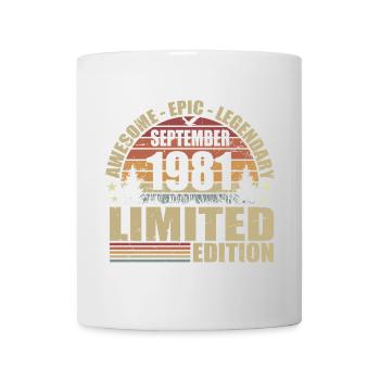 1981 September 1981 Anniversary September 1981 - Mug - white - Front