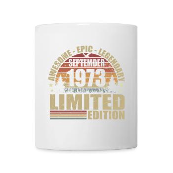 1973 septembre 1973 Anniversaire septembre 1973 - Mug blanc - blanc - Devant