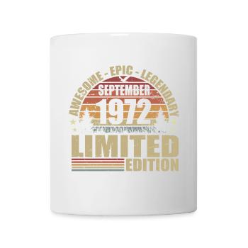1972 septembre 1972 Anniversaire septembre 1972 - Mug blanc - blanc - Devant