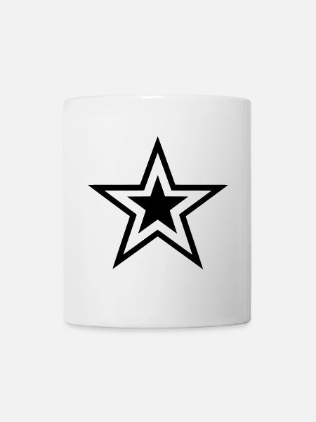 Stern im Stern - Tasse - Weiß