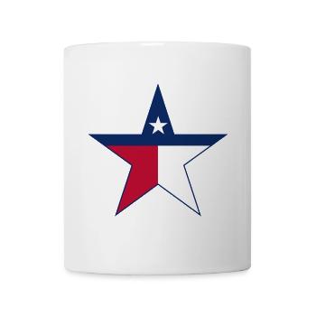Conception d’étoile du drapeau américain - Mug blanc - blanc - Devant