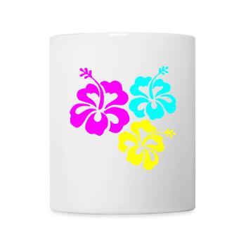Hibiskus Hibiskusblüte hibiscus - Mug - white - Front