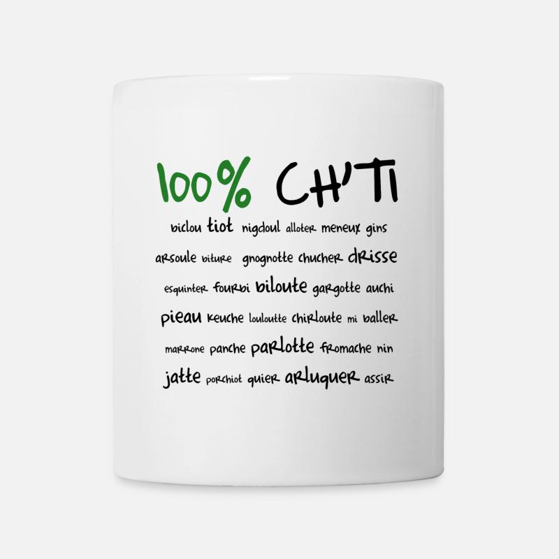 100% Ch'ti - Mug blanc - blanc
