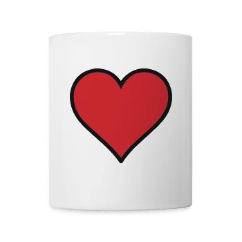 Herz - Tasse - Weiß - Vorne