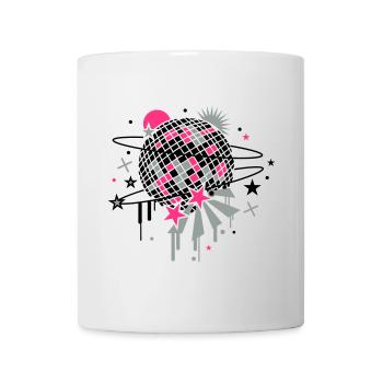 Disco Kugel - Tasse - Weiß - Vorne