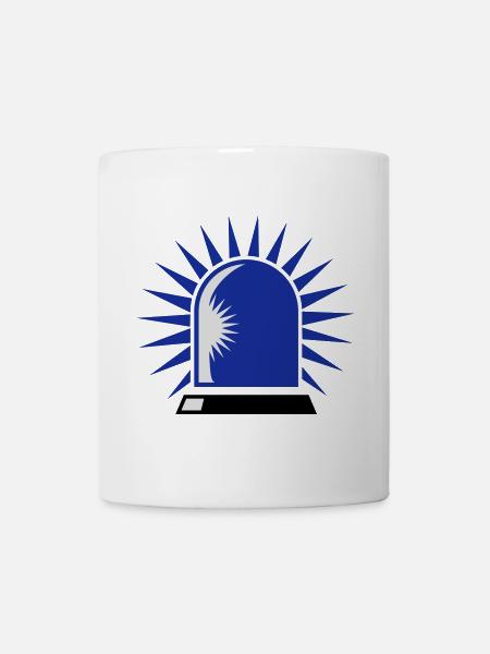 Blaulicht - Tasse - Weiß