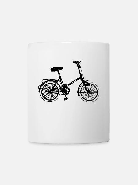 DDR Klapprad Klappfahrrad - Tasse - Weiß