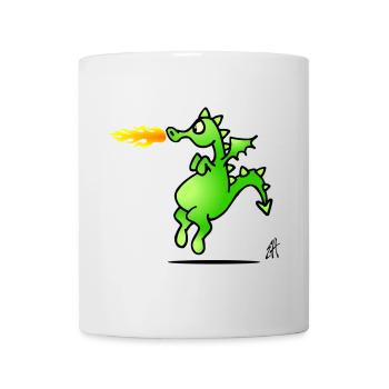 Drachen - Tasse - Weiß - Vorne