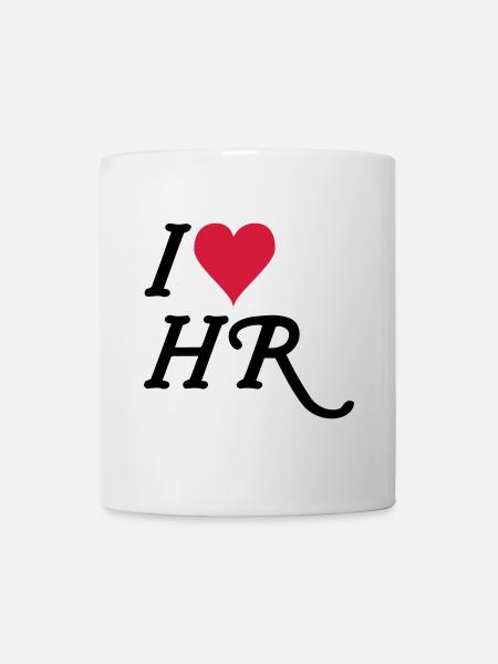 I love HR - Tasse - Weiß