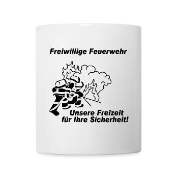 Freiwillige Feuerwehr , Freizeit für Ihre S (25) - Tasse - Weiß - Vorne