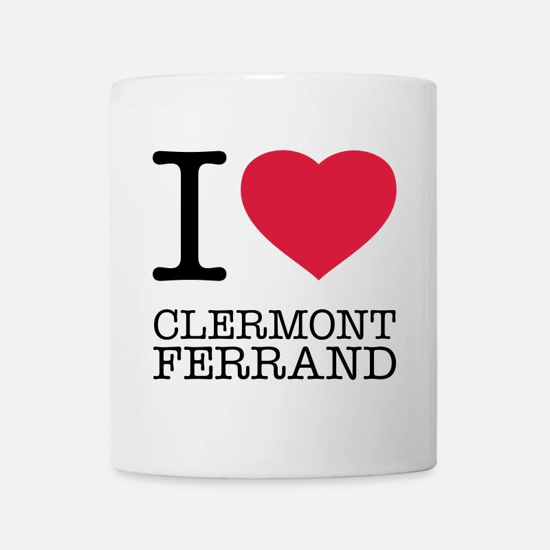 J’AIME CLERMONT-FERRAND France Frankreich - Mug blanc - blanc