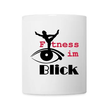 Fitness im Blick Sport Medizin Sprüche Geschenk - Tasse - Weiß - Vorne