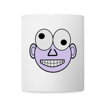 Lustiges Gesicht - Tasse - Weiß - Vorne