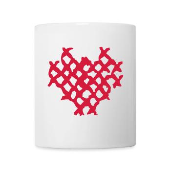 Waffle heart - Mug blanc - blanc - Devant