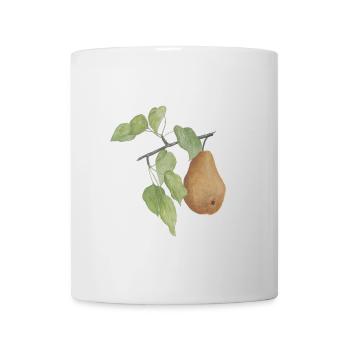 Obst Birne - Tasse - Weiß - Vorne