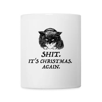 bad cat christmas - Mug - white - Front