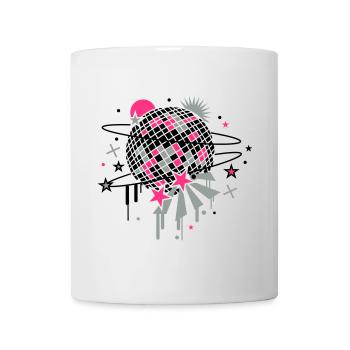 Disco Kugel - Tasse - Weiß - Vorne