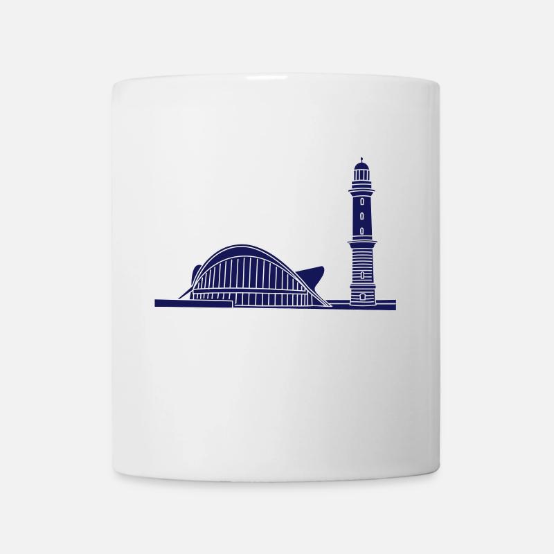 Leuchtturm Warnemünde 2 - Tasse - Weiß
