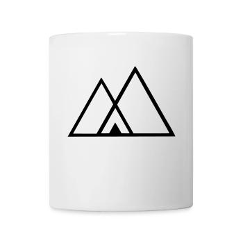 Mountains - Cool minimalist mountains design - Mug - white - Front