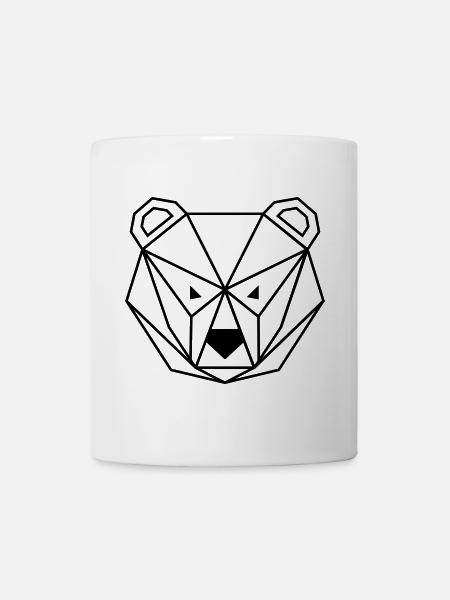 Bear outline - Mug blanc - blanc