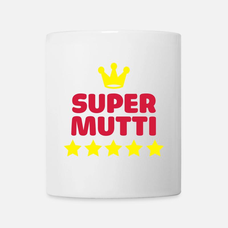 supermutti super mutti mama muttertag - Tasse - Weiß