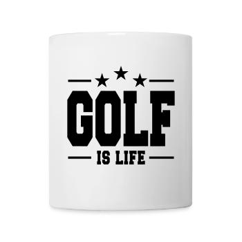 Golf ist Leben / Golf - Tasse - Weiß - Vorne
