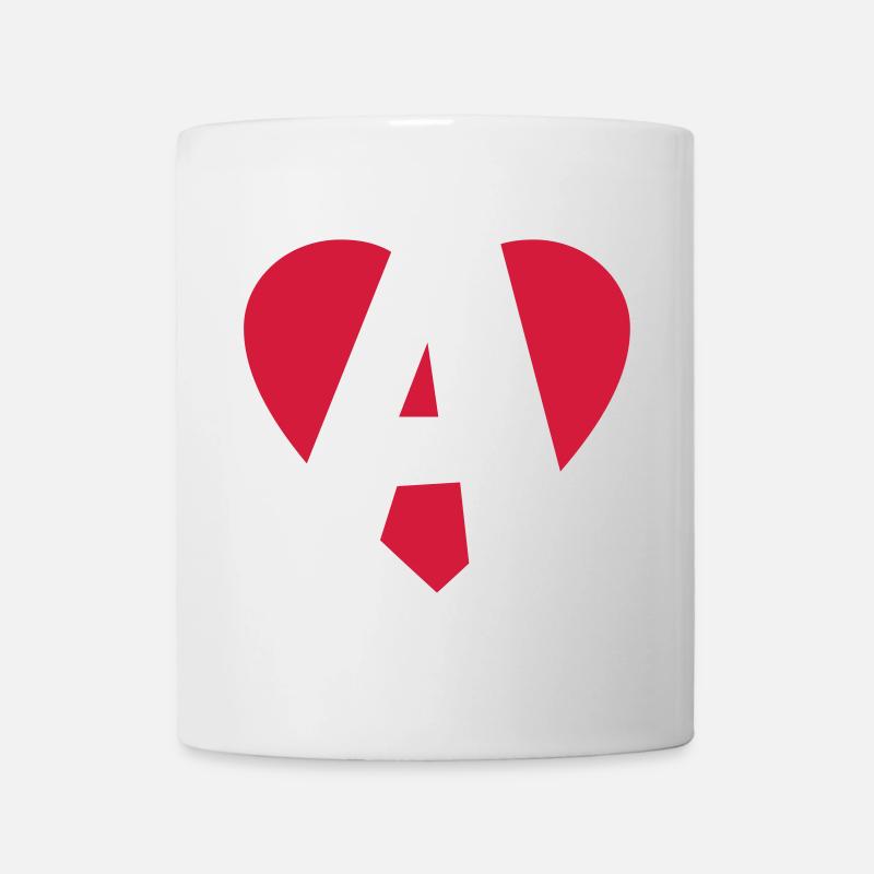 Heart A - I love A - Mug - white