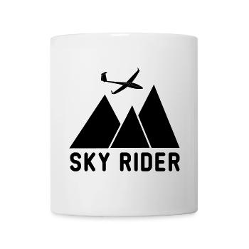 sky rider Segelflug Geschenk - Tasse - Weiß - Vorne