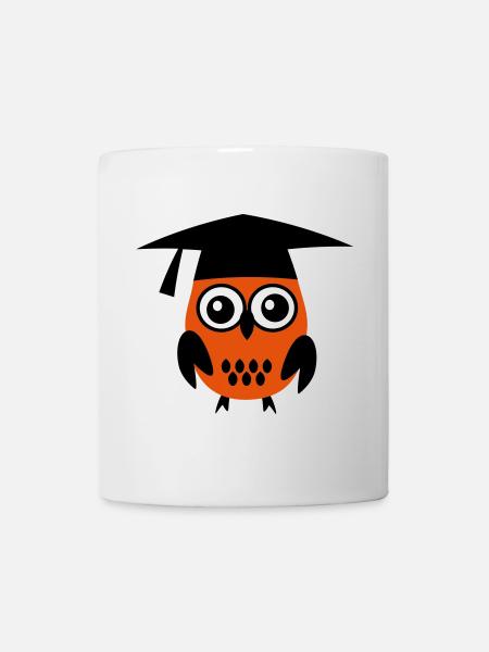 6061912 119208075 Eule - Tasse - Weiß