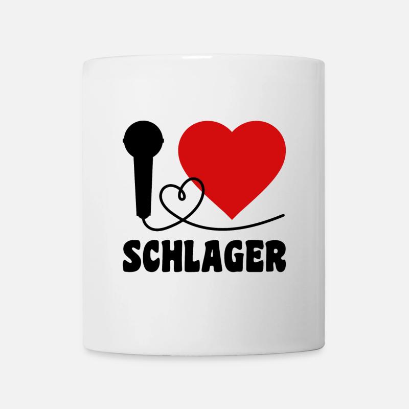 I Love Schlager - Tasse - Weiß