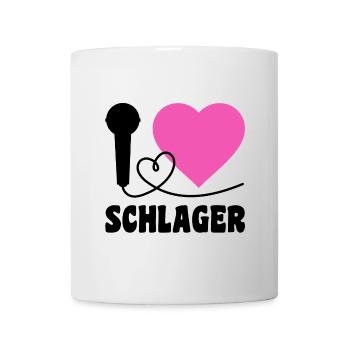 I Love Schlager  - Tasse - Weiß - Vorne
