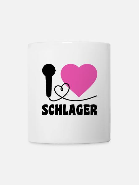 I Love Schlager - Tasse - Weiß