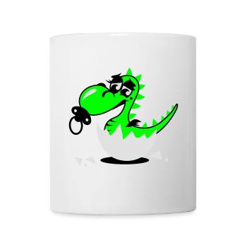 Ein kleiner Babydrache mit Schnuller - Tasse - Weiß - Vorne