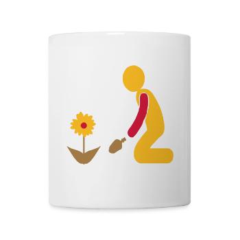 jardin - Mug blanc - blanc - Devant