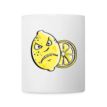 Bin Sauer - Zitrone - Zitrusfrucht - Tasse - Weiß - Vorne