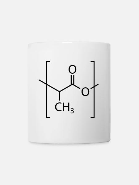 Polylactic acid (PLA) molecule. - Mug - white