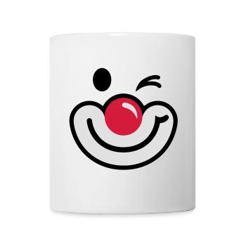 Clownsgesicht 2 - Tasse - Weiß - Vorne