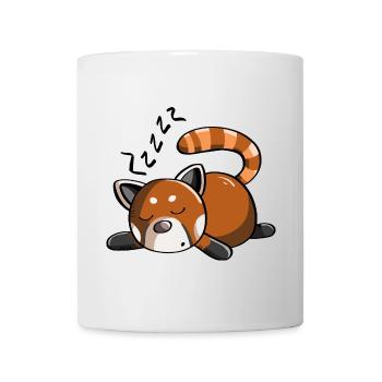 Ronflement panda rouge panda ours dort - Mug blanc - blanc - Devant