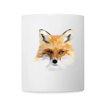 Polygonaler Fuchs Kopf - Tasse - Weiß - Vorne