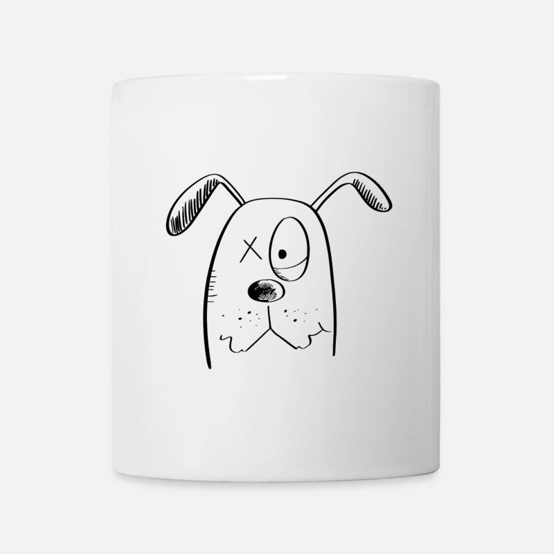 Cooler Hund - Hunde - Comic - Tasse - Weiß