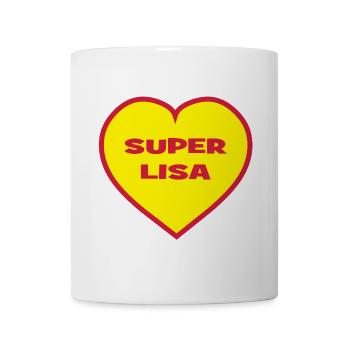 Super-Lisa - Tasse - Weiß - Vorne