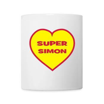 Super-Simon - Tasse - Weiß - Vorne