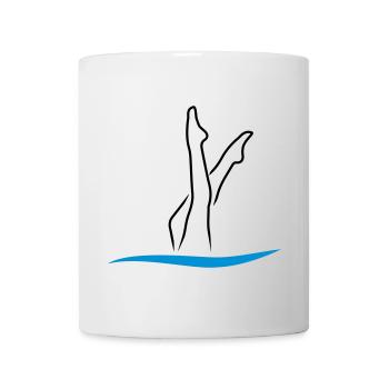 Synchronschwimmen - Tasse - Weiß - Vorne