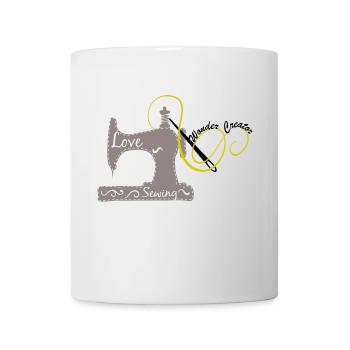 Nähmaschine - Tasse - Weiß - Vorne
