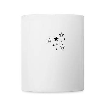Sterne schwarz - Tasse - Weiß - Vorne