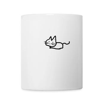 Katze Mietze Geschenk - Tasse - Weiß - Vorne