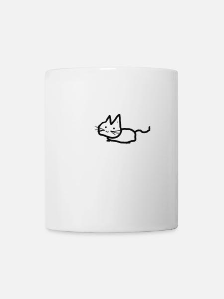 Cadeau chat chat - Mug blanc - blanc