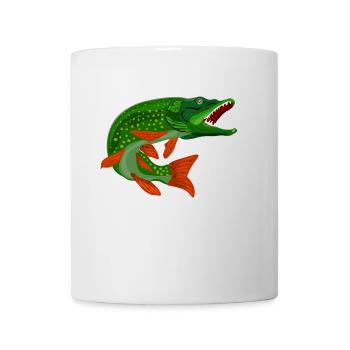 Hecht, Hecht - Tasse - Weiß - Vorne