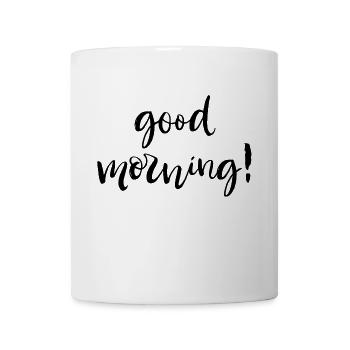 Bonjour - Mug blanc - blanc - Devant